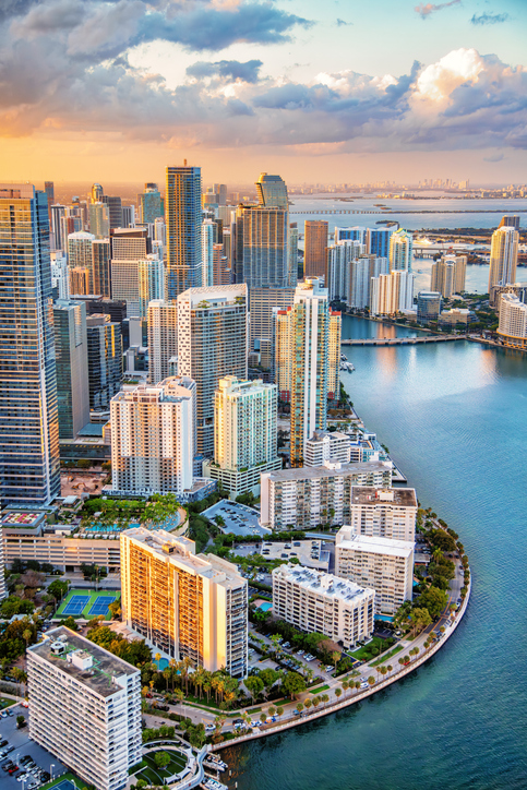 Aerial Cityscape Miami