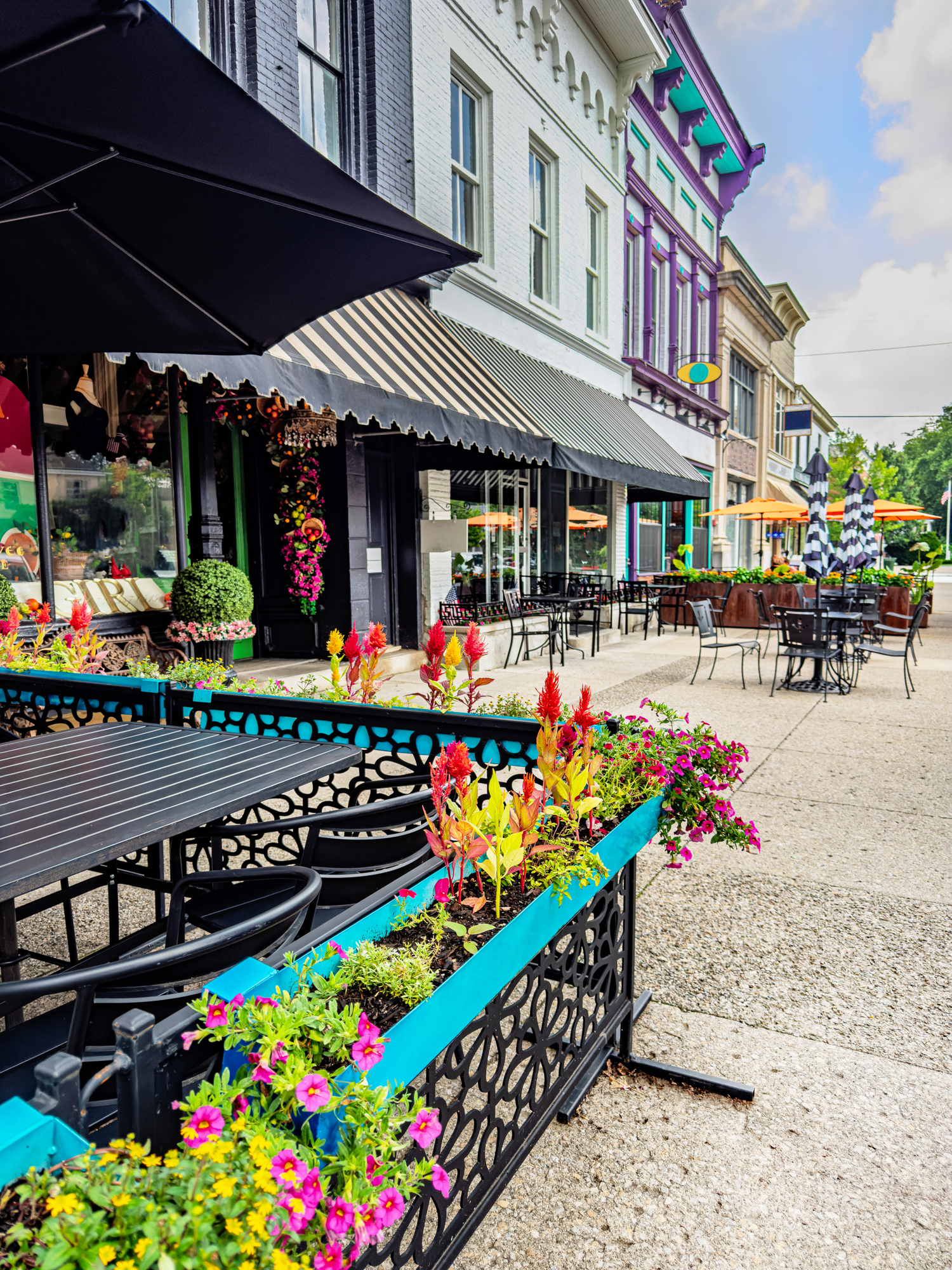 Looking Down the Retail Block on a Rural Main Street