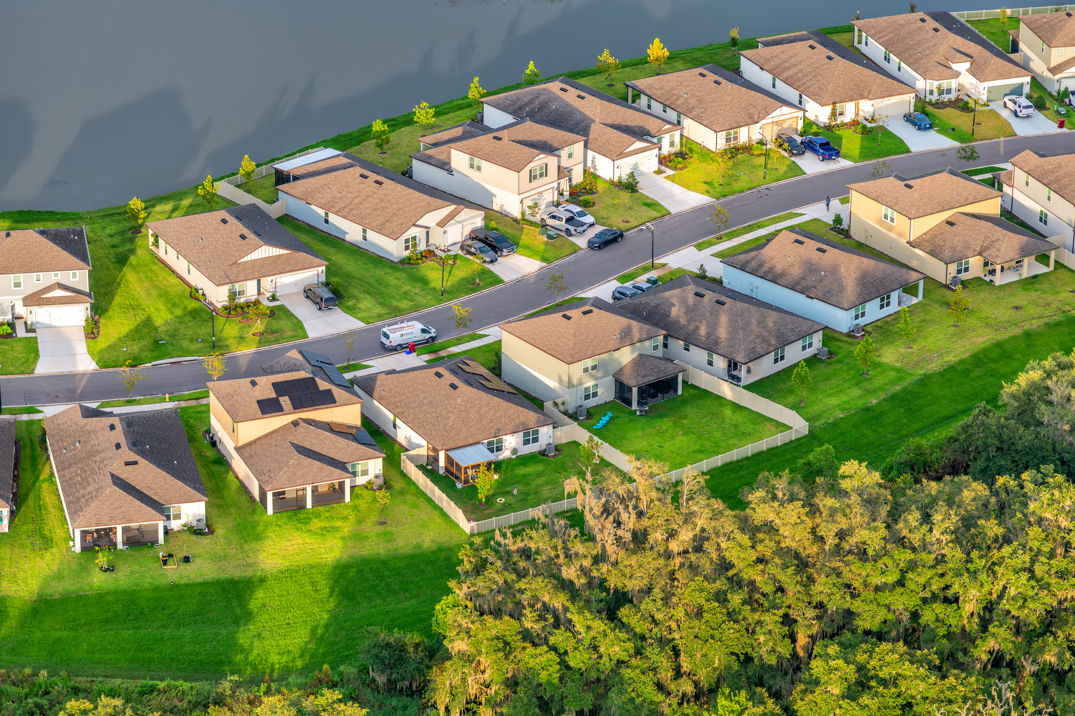 Suburban Tampa Florida Subdivision